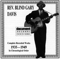 Rev Blind Gary Davis 1935 - 1949
